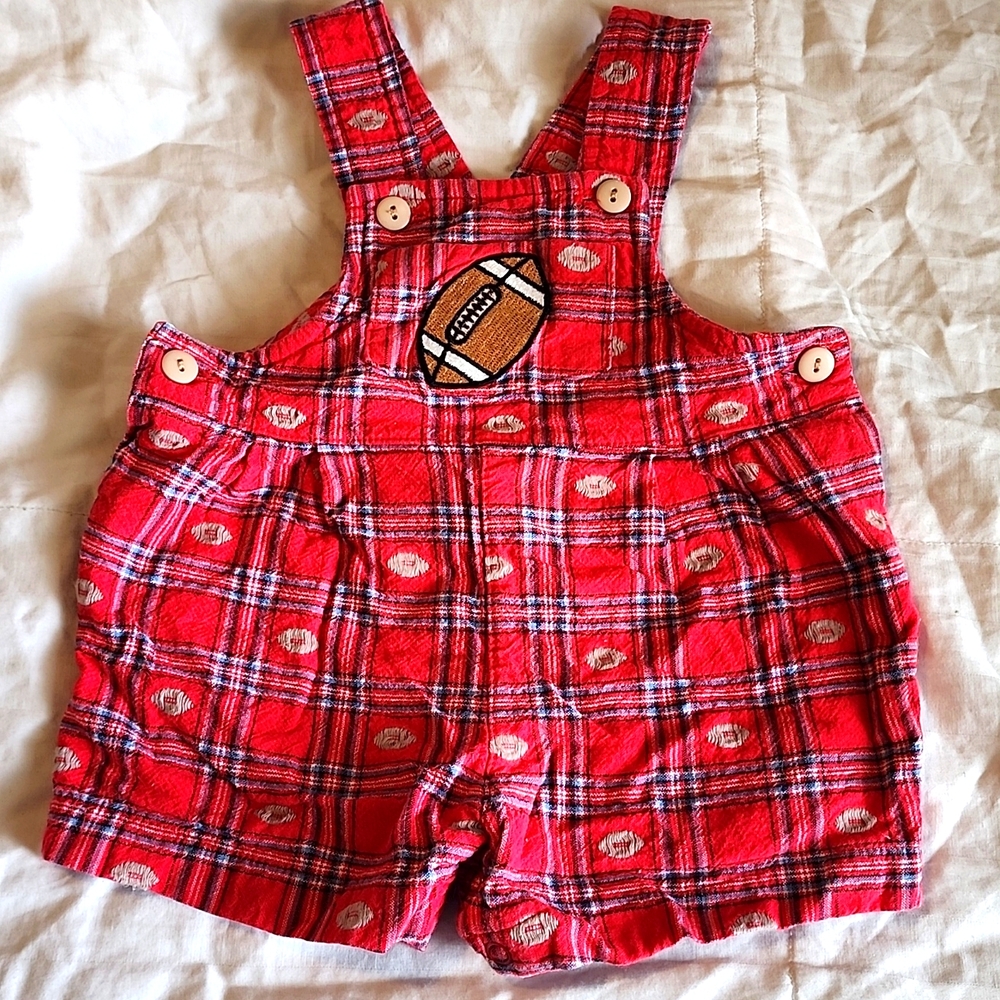 Football Baby Overall Shorts